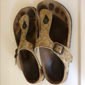 Birkenstock Papillio Gizeh gold flower Sz 38 (8)